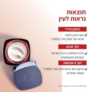  REVITALIFT LASER קרם פנים ללילה להפחתת מראה קמטים